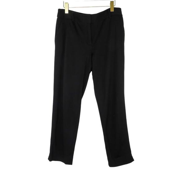 Talbots Signature Straight Leg Black Trousers Dress Pants High Rise Size 12 - Picture 2 of 6